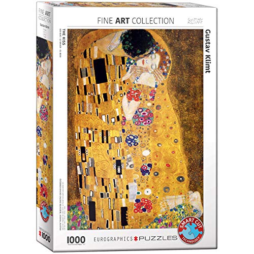 【中古】【未使用・未開封品】ジグソーパズル 1000ピース ユーログラフィックス 接吻 グスタフ・クリムト 6000-4365