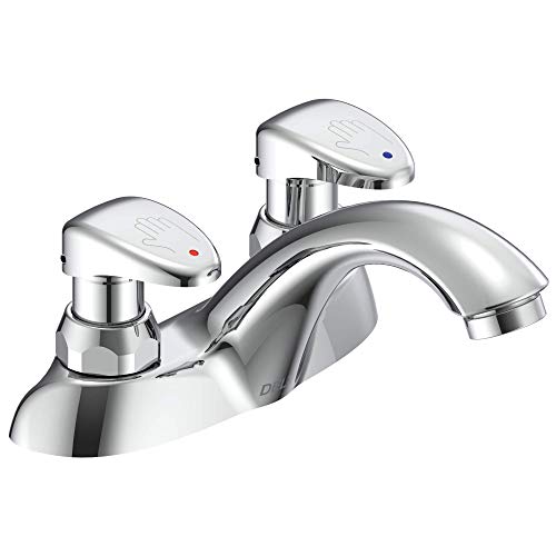 【中古】【未使用・未開封品】Delta Faucet 86T1153 86T 2ハンドル メーターリング ゆっくり閉まるバスルーム蛇口 クロム 5.5 x 7.25 x 9.25インチ