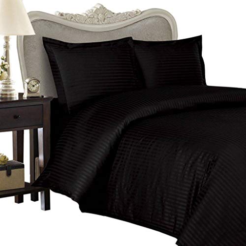 【中古】【未使用・未開封品】エジプト寝具800スレッドカウントカリフォルニアCキングシベリアGoose Down Comforter 8?Pc 800tc Bed in aバッグ、ブラックストライプ800?TC|AJIMURA-SHOP