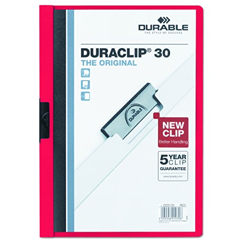 【中古】【未使用・未開封品】Vinyl DuraClip Report Cover w/Clip, Letter, Holds 30 Pages, Clear/Red (並行輸入品) 9,660円