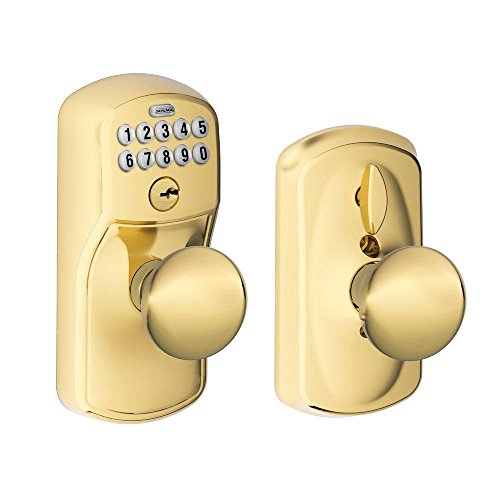 【中古】【未当てはめる・未開封品】SCHLAGE FE595 PLY 505 PLY プリマスキーパッドエントリー フレックス鍵を掛けるとプリマス表現スタイルノッブ付き添い人 末たのもしい金管楽器