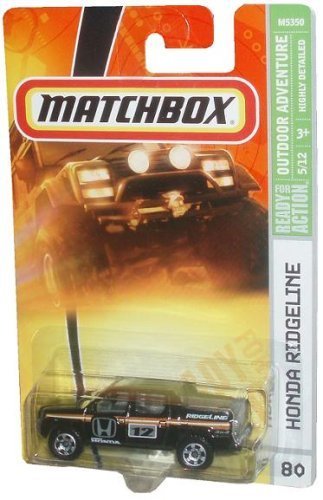 【中古】【未使用・未開封品】Honda RIDGELINE Matchbox 2007 MBX Outdoor Adventure #80 - Black Mid-size Pick-up Truck Honda Ridgeline 1:64 Scale