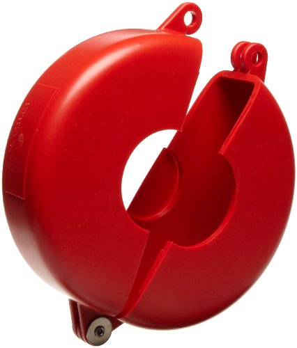 【中古】【未当て嵌める・未開封品】Brady Hinged Gate Valve Lockout, Red, for 1 - 2-1/2 Valve Handle Diameters by Brady スポーツ・アウトドア-その他