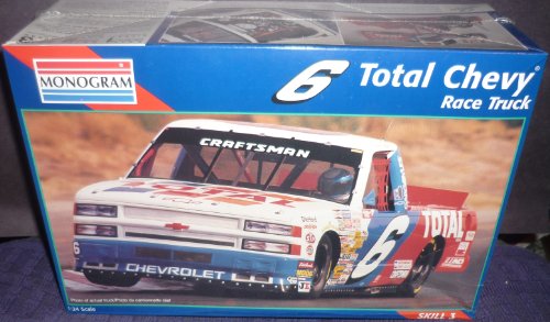 【中古】【未当て嵌める・未開封品】Monogram 6 Total Chevy Race Truck 1:24 Scale Skill 3 Model Kit 1996 Revell-Monograme # 2475 Hobby Kit by Monogram
