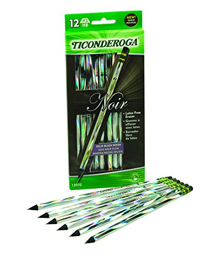 【中古】【未使用・未開封品】鉛筆 総数72本(12個&times;6パック)Dixon Ticonderoga 黒色材黒芯 濃さ2 (HB相当) 黒鉛筆、ホログラム・デザイン｜AJIMURA-SHOP
