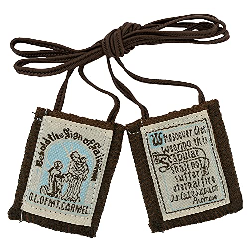 【中古】【未当て嵌める・未開封品】1 X Brown Scapular - Behold the Sign of Salvation by Rose Scapular Corp.