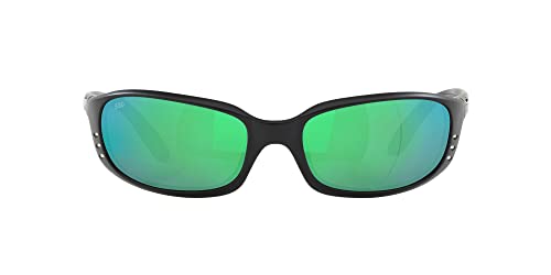 【中古】【未当て嵌める・未開封品】COSTA DEL MAR BRINE BLACK POLARIZED GREEN MIRROR 580G SUNGLASSES