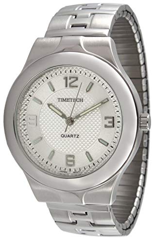 【中古】【未使用・未開封品】Timetech 2808?MメンズGuillocheシルバーExpansion Watch