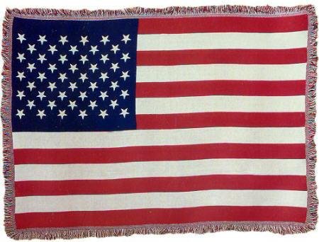 【中古】【未当て嵌める・未開封品】コットンブランケットアメリカ少尉Woven Jacquard Throw Blanket Afghan 48?x 1?x 72インチマルチカラーモデル# 81586