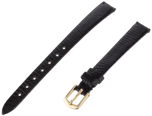 【中古】【未使用・未開封品】hadley-romaレディースlsl700ra-100?10?mm Black Genuine Java Lizard Leather WatchStrap