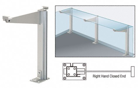 【中古】【未使用・未開封品】CRL Satin Anodized 18 Right Hand Closed End Partition Post With Shelf Bracket by CR Laurence by C.R. Laurence｜AJIMURA-SHOP 81,836円