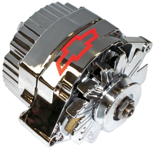 【中古】【未使用・未開封品】ProForm 141-659 GMクローム レッドボウタイ付き 80アンペア 1ワイヤオルタネーター