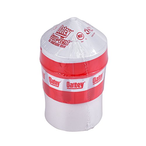 【中古】【未使用・未開封品】Oatey 39220 2-Inch by 3-Inch Sure-Vent Air Admittance Valve 160 DFU with 2-Inch by 3-Inch PVC Schedule 40 Adapter, White by Oatey