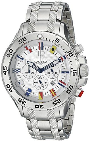 【中古】【未当て嵌める・未開封品】ノーティカ/Nautica Men\u0027s N20503G NST Chronograph Bracelet Watch 「並行輸入品」 靴-その他