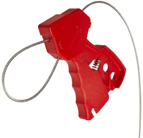 【中古】【未使用・未開封品】Brady Nylon Cable Lockout, 1/8 Diameter, 6' Length, Red by Brady