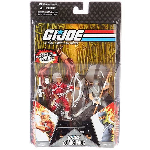 【中古】【未使用・未開封品】GIジョー 25th 2パック #06 スネーク アイズ & ハード マスター