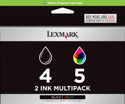 【中古】【未使用・未開封品】Lexmark 4 & 5 Black/Colour Combo Pack
