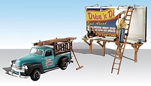 【中古】【未使用・未開封品】[ウッドランドシーニックス]Woodland Scenics Autoscene Sign Slingers w/Pickup Truck & Figures WOOAS5556 [並行輸入品]