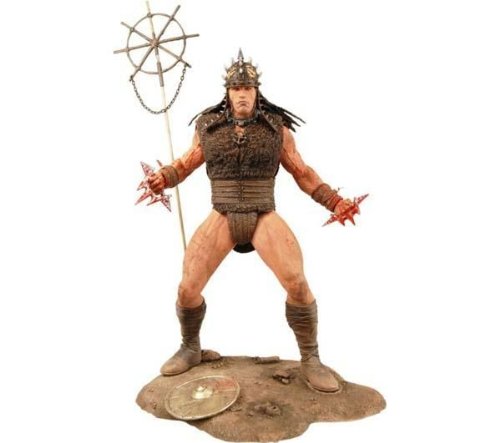【中古】【未使用・未開封品】Neca - Figurine Conan le barbare - Serie 2 Battle Helmet Conan 18cm - 0634482530047