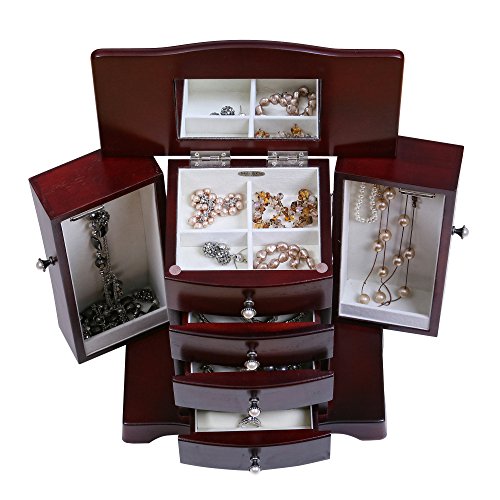 【中古】【未使用・未開封品】Mele & Co. 0074311 Bette Cherry Jewelry Box with Pearl Drawer Pulls