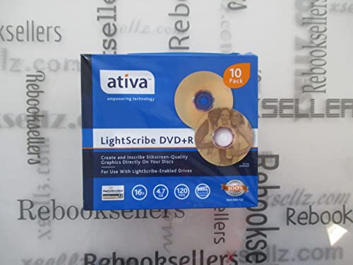 【中古】【未当て嵌める・未開封品】AtivaTM lightscribetm ヴィデオディスク + R Recordable媒体withか細いジュエルCases、4.7?GB / 120分、10の風呂敷き包み