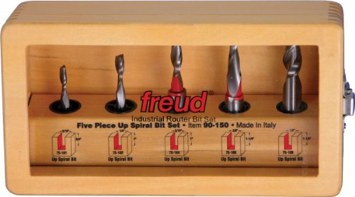 【中古】【未使用・未開封品】Freud 5 Piece Up Spiral Bit Set (90-150)