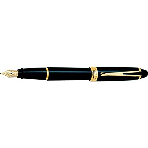 【中古】【未当て嵌める・未開封品】Aurora Ipsilon 晴れ晴れしい筆 黒いこと 14K 書き込み先 細字