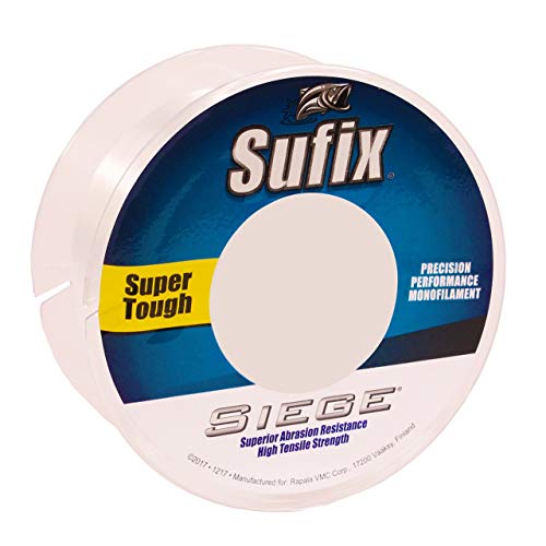 【中古】【未使用・未開封品】Sufix Siege 17ポンド (クリア、サイズ - 330ヤードスプール)