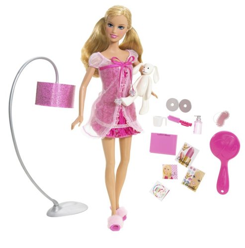 【中古】【未使用・未開封品】バービー　PINK BOX DOLL　スタンド