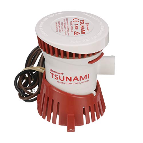 【中古】【未使用・未開封品】Attwood 500 GPH Tsunami Bilge Pump 4606-7