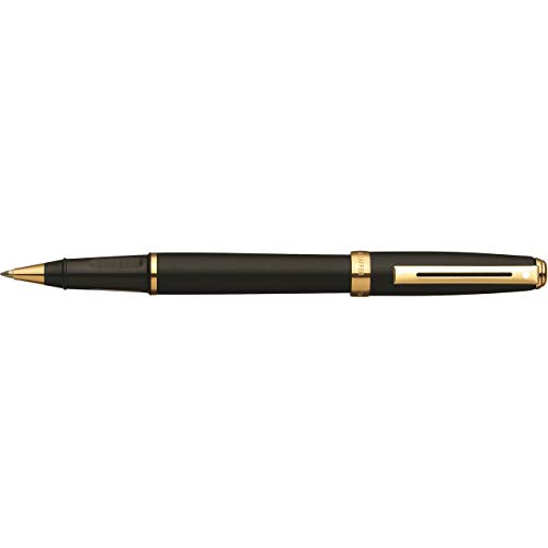【中古】【未当て嵌める・未開封品】Sheaffer Prelude Rollerball Pen Matt Black - Gold Trim 巻きボールペン (並行輸入品)