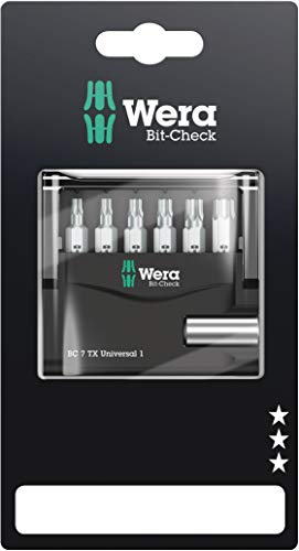 【中古】【未使用・未開封品】Wera 073404 6 Piece Professional Torx TX10-TX40 Mini Bit Check by Wera