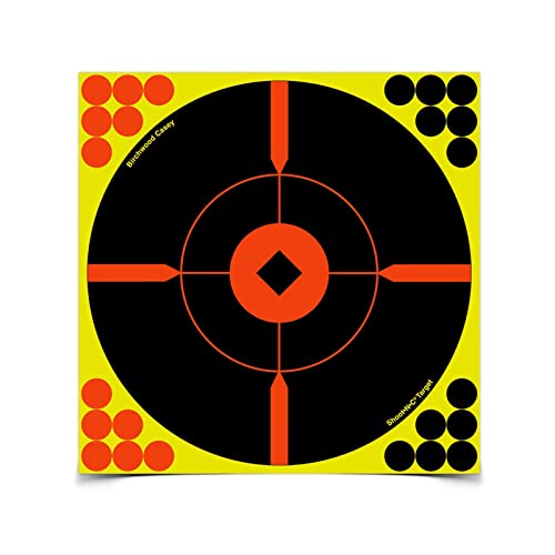 【中古】【未当て嵌める・未開封品】Birchwood Casey Shoot-N-C 8in ラウンドかっこうの的 50容器に並べる