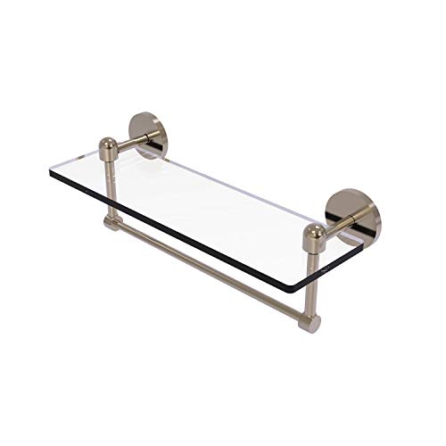 【中古】【未使用・未開封品】Tango Collection 16 Inch Glass Vanity Shelf with Integrated Towel Bar - TA-1TB/16-PEW