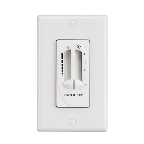 【中古】【未使用・未開封品】Kichler Lighting 337010iv天井ファン4-speedデュアルスライドモーターとライト壁コントロール、アイボリー仕上げ