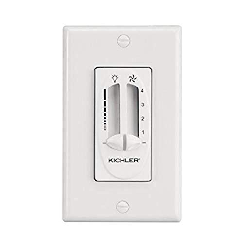 【中古】【未使用・未開封品】【並行輸入品】Kichler Lighting 337010WH Fan/Light Dual 4-Speed Slider Control White Finish 23,648円