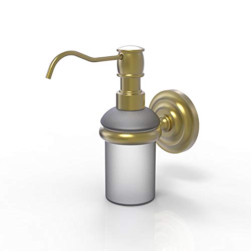 【中古】【未当て嵌める・未開封品】(Satin Brass) - Allied Brass PQN-60-SBR Wall Mounted Soap Dispenser, Satin Brass