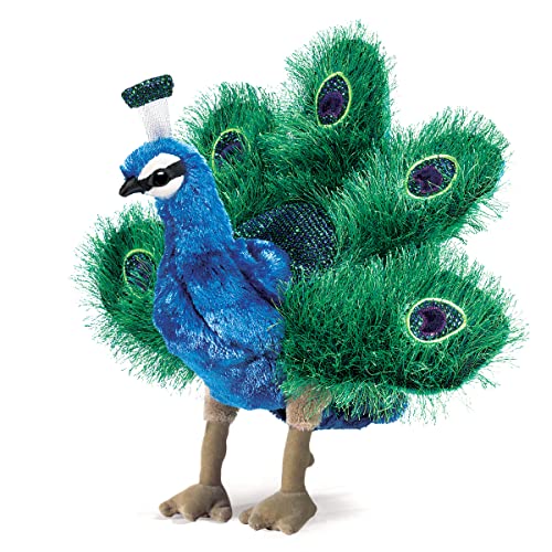【中古】【未使用・未開封品】Folkmanis Puppets - 2834 - Marionnette et Th??tre - Small Peacock