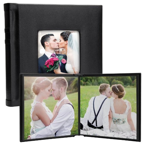 【中古】【未使用・未開封品】(25cm x 25cm, Black) - Leather Self-Stick Photo Album (25cm x 25cm, Black)|AJIMURA-SHOP
