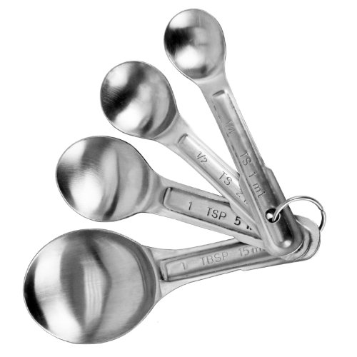 【中古】【未使用・未開封品】Thunder Group Stainless Steel Measuring Spoon Set by Thunder Group