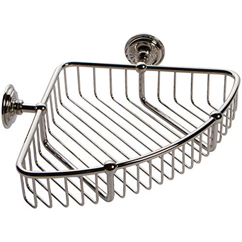 【中古】【未使用・未開封品】Ginger 26554 9 Corner Basket from the London Terrace Collection, Polished Nickel by Ginger｜AJIMURA-SHOP