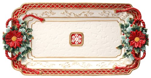 【中古】【未使用・未開封品】Cosmos Gifts 20-inchセンセーショナルなポインセチアPlatter｜AJIMURA-SHOP