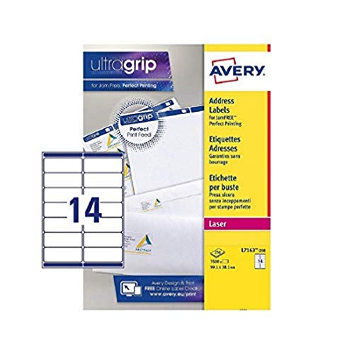 【中古】【未当て嵌める・未開封品】AVERY ADD LBL WHT L7163-250 FPC
