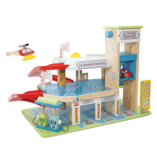 【中古】【未使用・未開封品】Papo - 12421 - Jouet en Bois - Le Grand Garage