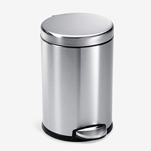 【中古】【未使用・未開封品】simplehuman ミニラウンドステップカン 4.5L ステンレス CW1852