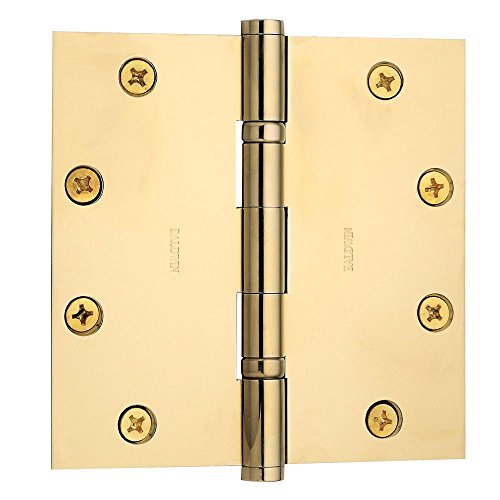 【中古】【未使用・未開封品】Baldwin 1051003i正方形ボール軸受ほぞ穴ヒンジ、生涯真鍮