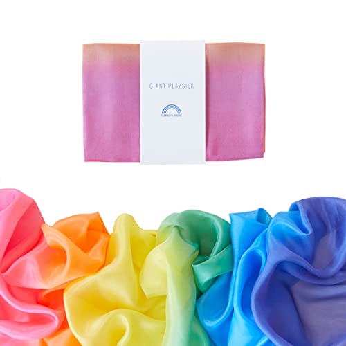 【中古】【未使用・未開封品】[サラシルク]Sarah's Silks Rainbow Silk Scape By Giant 9 Feet Long Bed Canopy Fort Building Play Tent Group Games 5031 [並行輸入品]｜AJIMURA-SHOP
