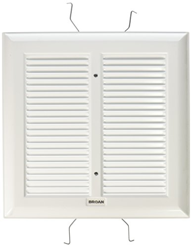 【中古】【未当て嵌める・未開封品】Broan S97011308 Spring Mounted Bathroom Fan Cover/Grille Assembly, White by Broan