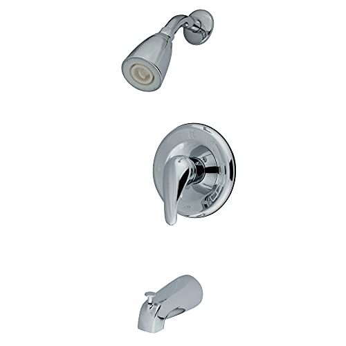 【中古】【未使用・未開封品】Kingston Brass KB1631LL Tub and Shower Faucet with Single Legacy Lever Handle, Polished Chrome by Kingston Brass