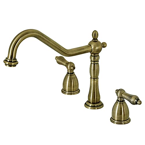 【中古】【未使用・未開封品】Kingston Brass KB1793ALLS ワイドスプレッド キッチン蛇口 アンティーク真鍮